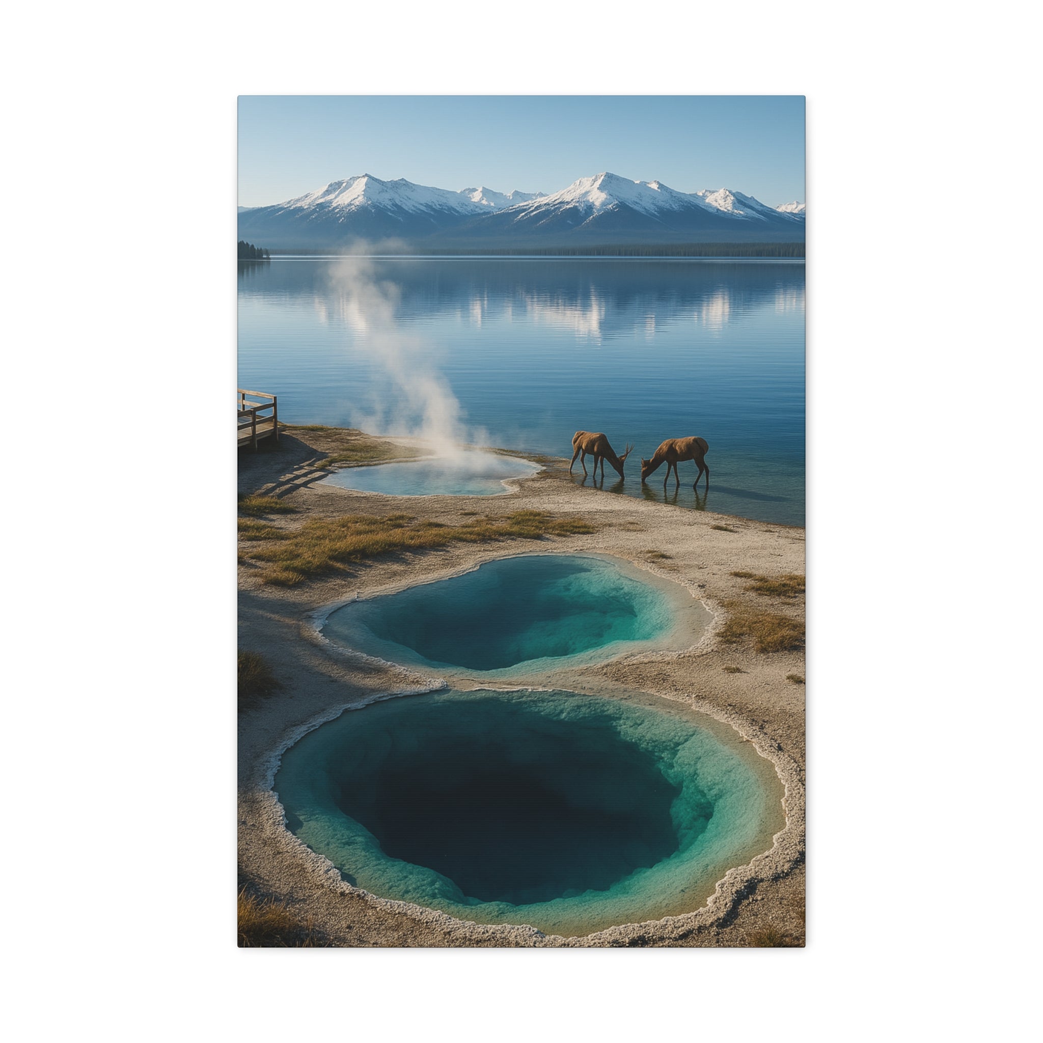 West Thumb Geyser Basin - Matte Canvas