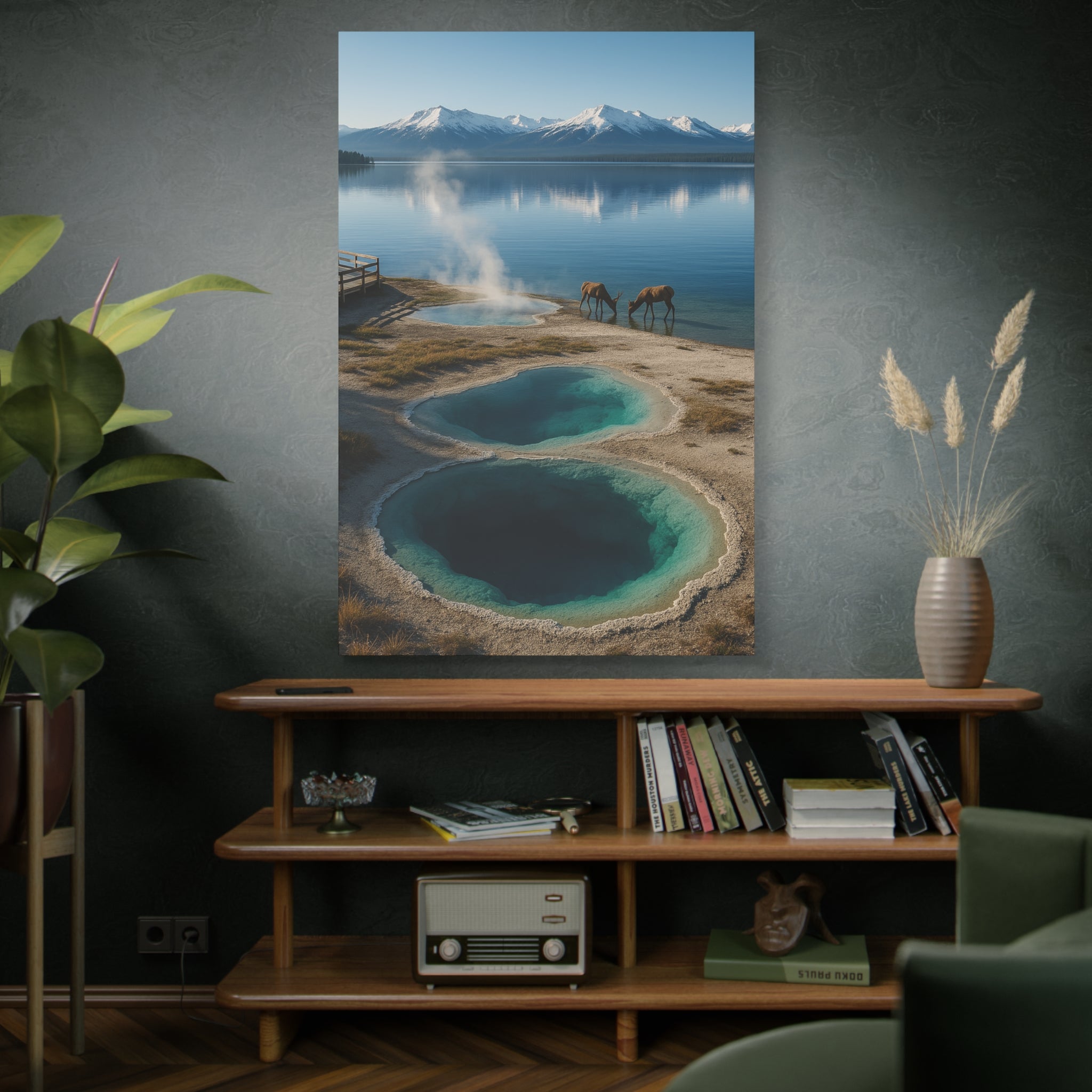 West Thumb Geyser Basin - Matte Canvas