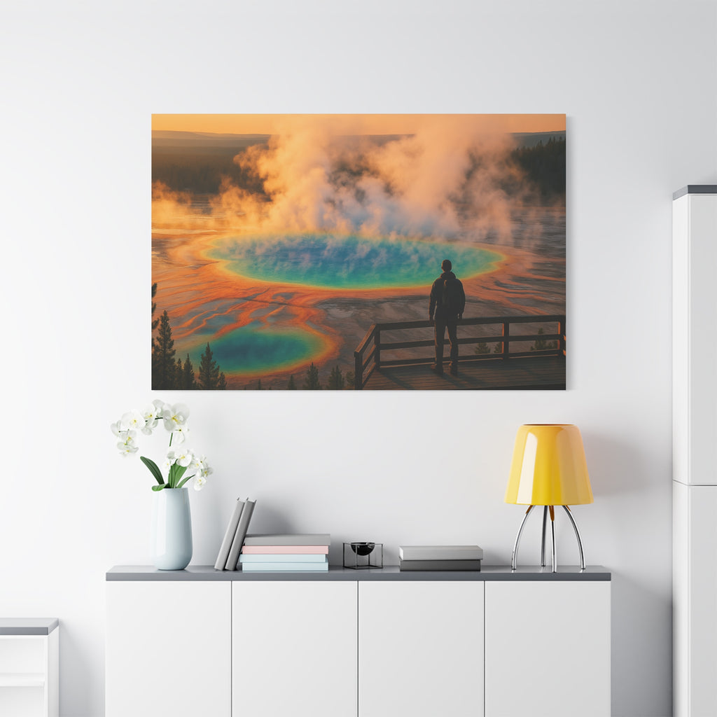 Grand Prismatic Spring - Matte Canvas