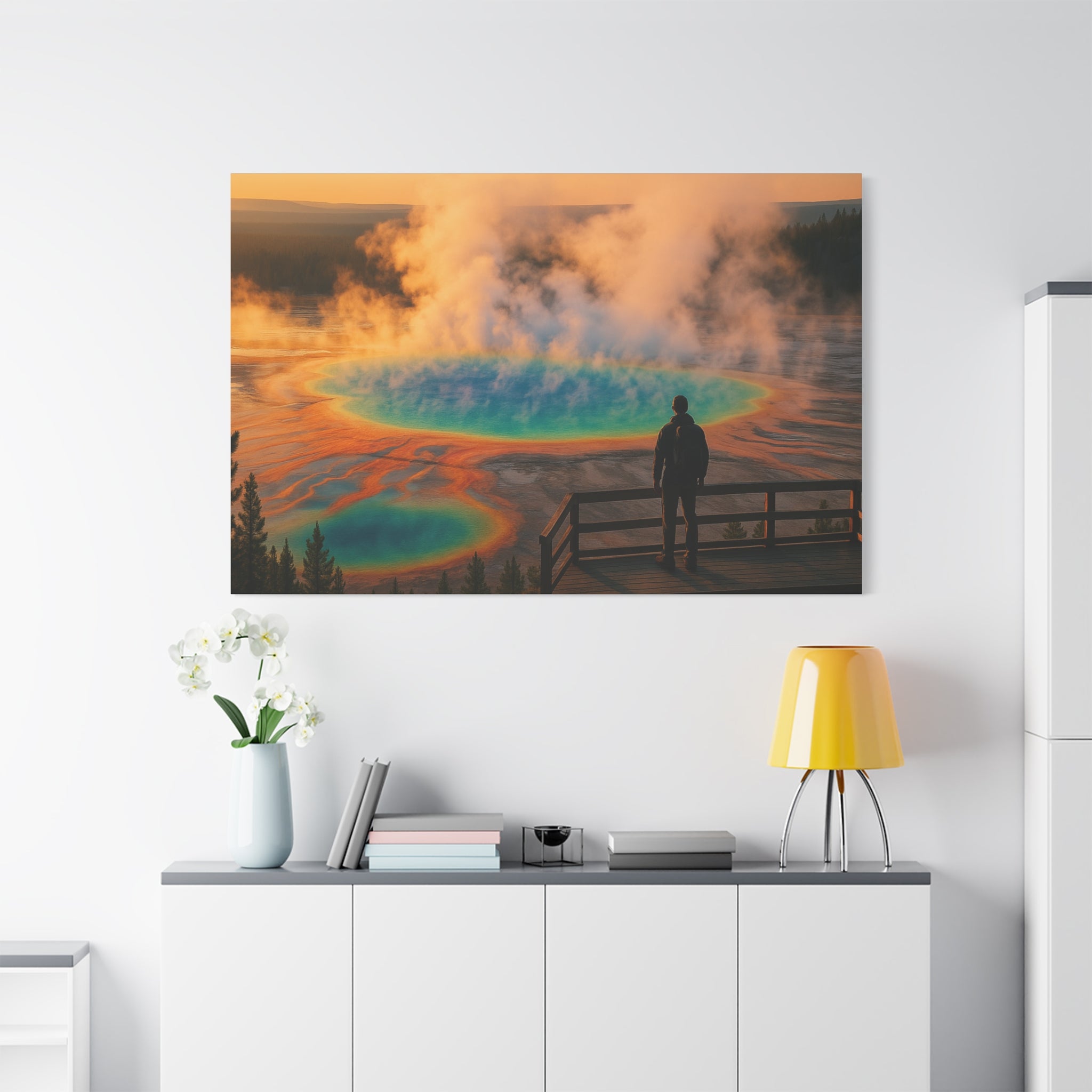 Grand Prismatic Spring - Matte Canvas