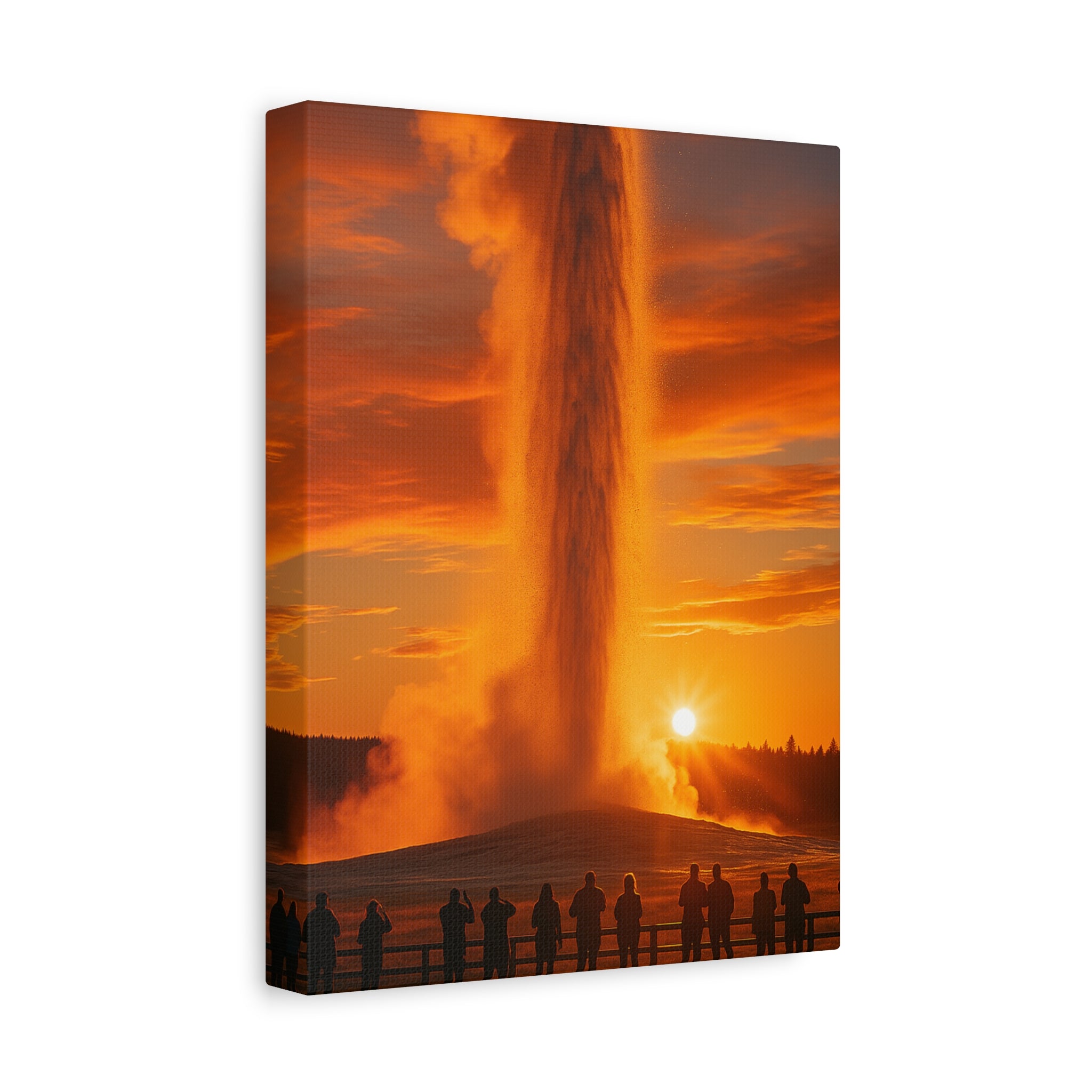 Old Faithful Geyser Trail - Matte Canvas