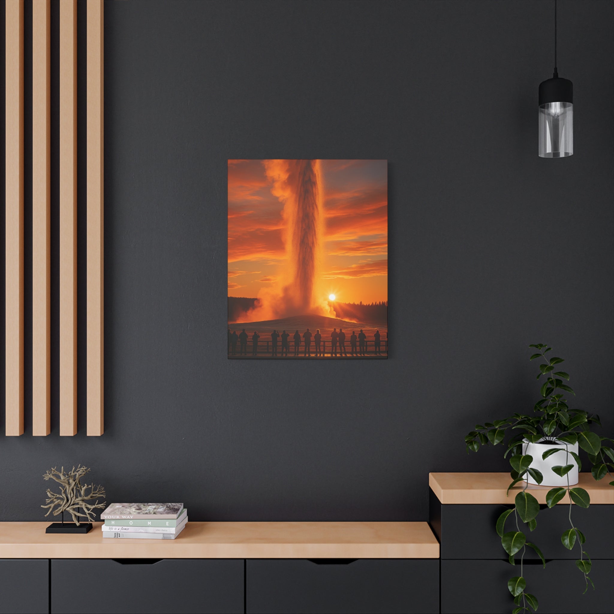 Old Faithful Geyser Trail - Matte Canvas