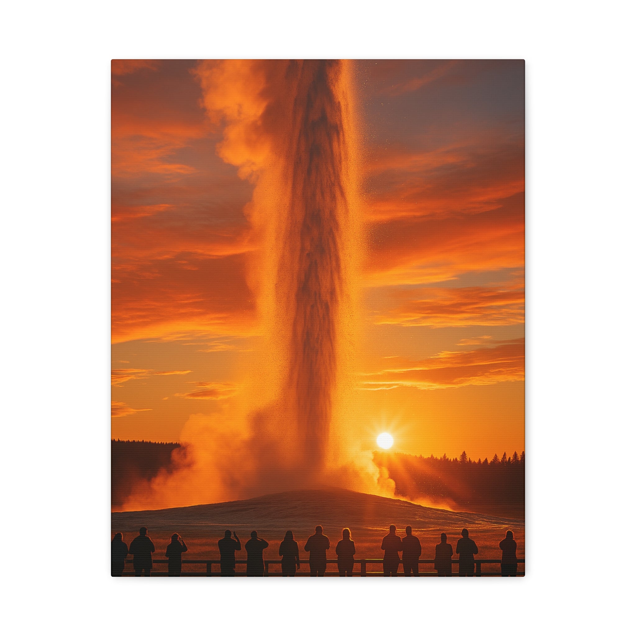 Old Faithful Geyser Trail - Matte Canvas