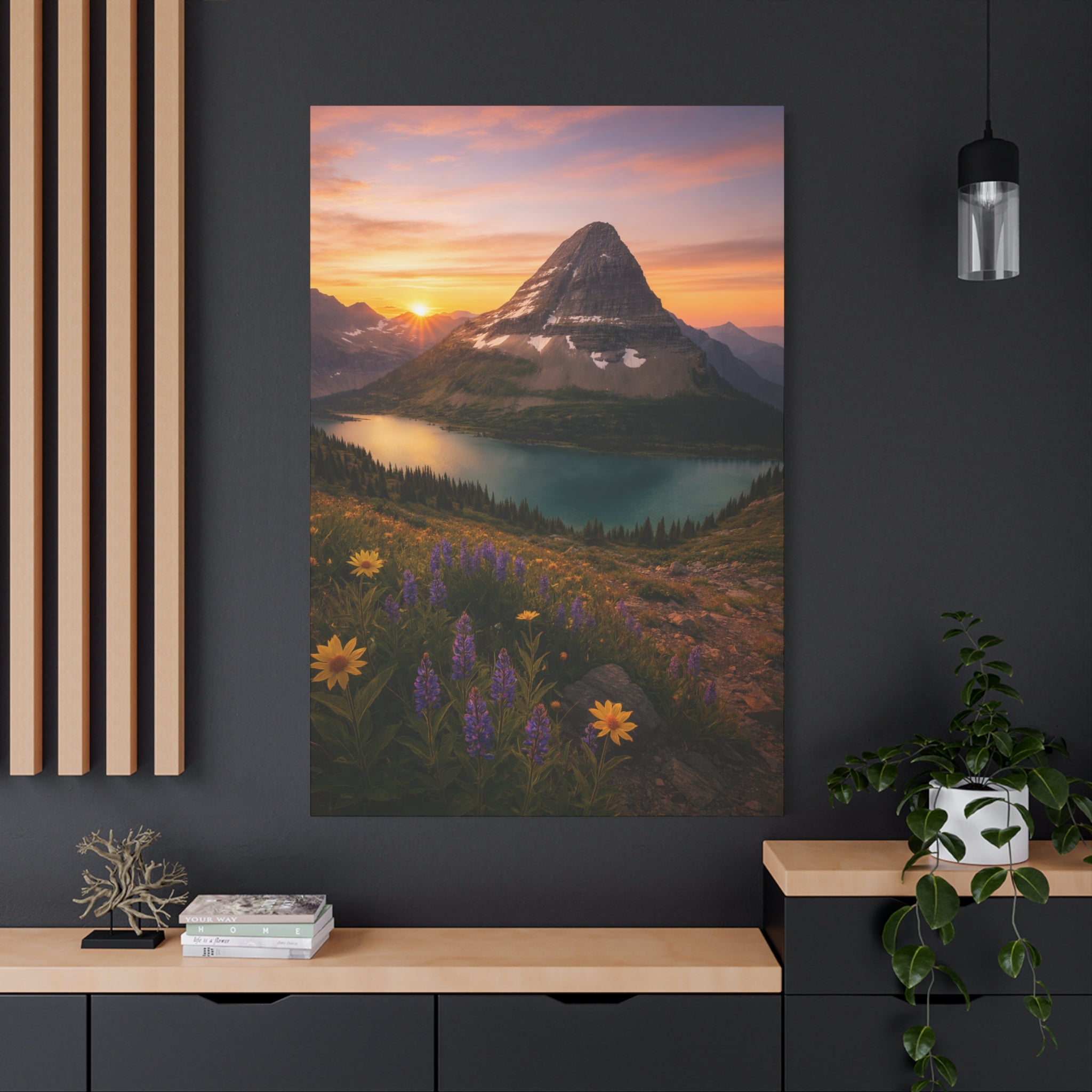 Hidden Lake Overlook at Sunrise - Matte Canvas