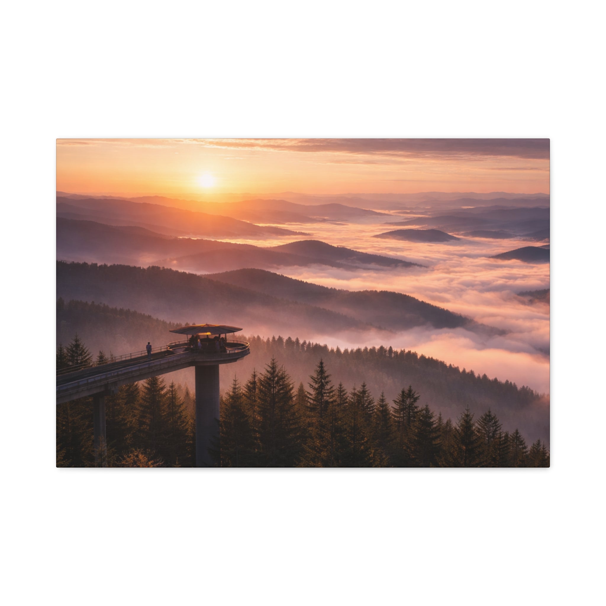 Clingman's Dome at Sunrise - Matte Canvas