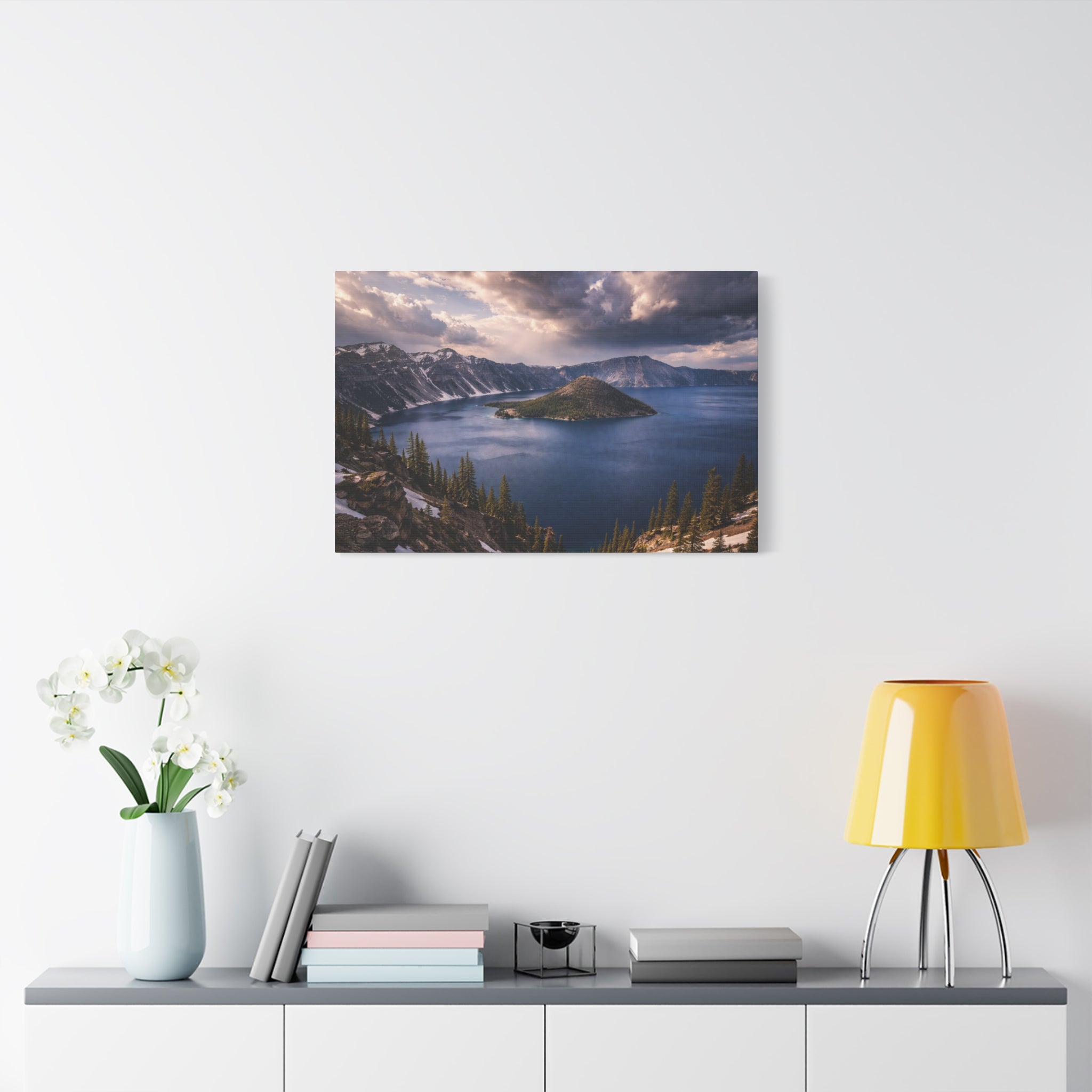 Crater Lake Rim - Matte Canvas
