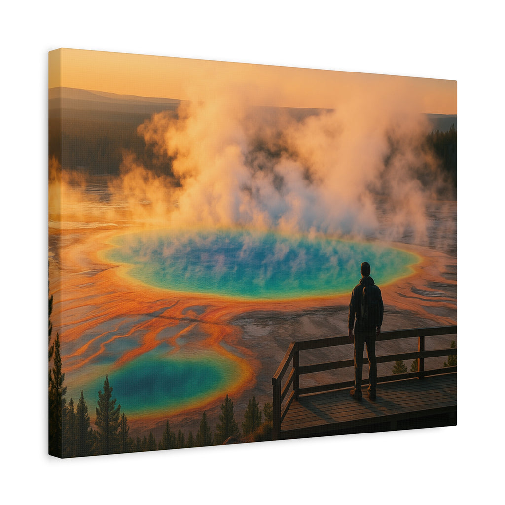Grand Prismatic Spring - Matte Canvas