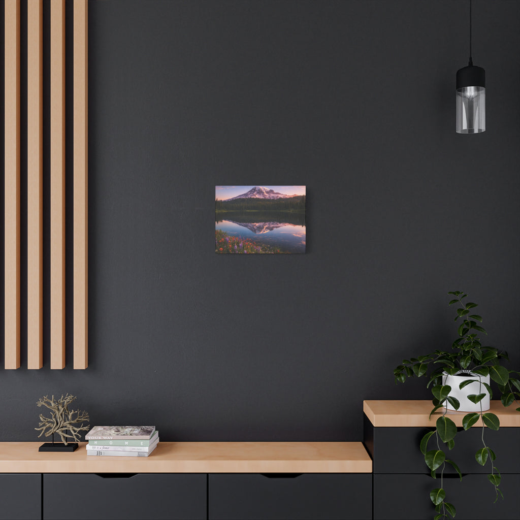 Reflection Lake at Mount Rainier  - Matte Canvas