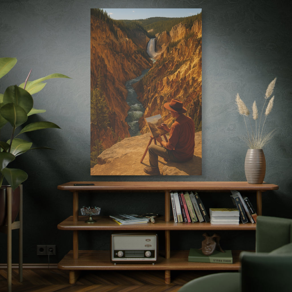 Artist Point at Yellowstone Canyon - Matte Canvas