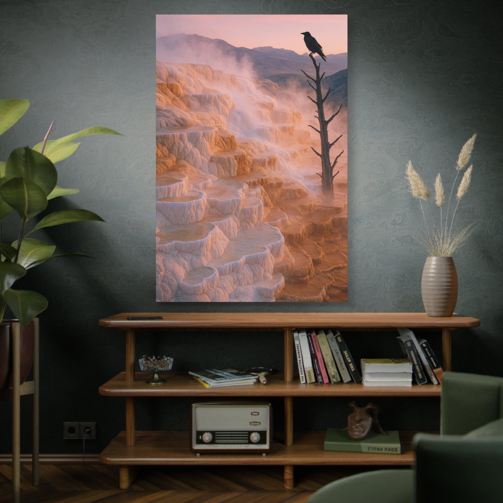 Mammoth Hot Springs Terrace - Matte Canvas