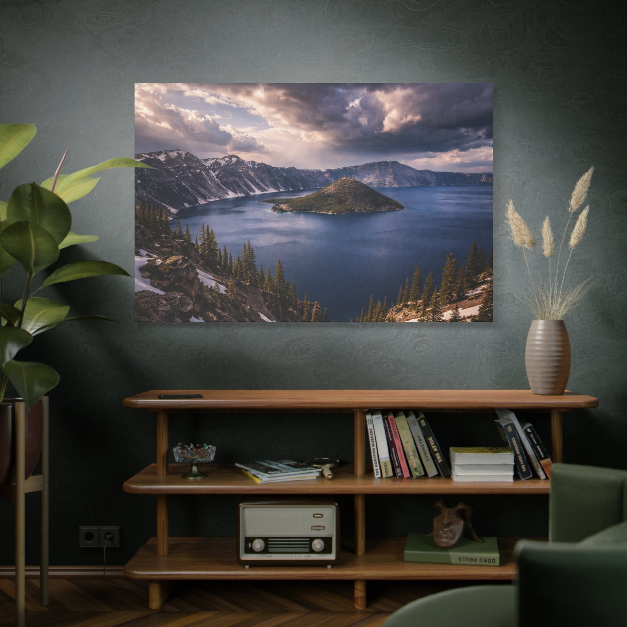 Crater Lake Rim - Matte Canvas