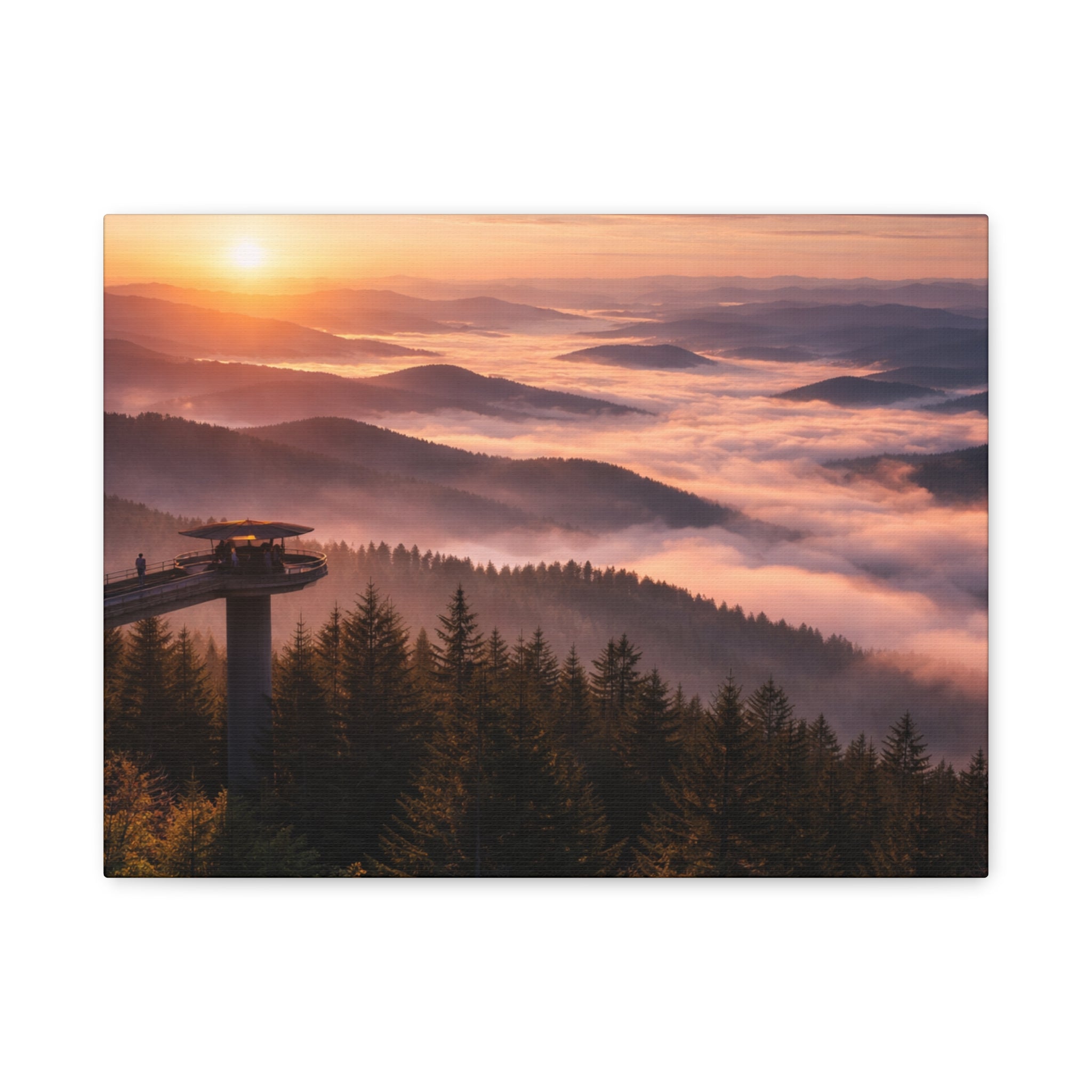 Clingman's Dome at Sunrise - Matte Canvas