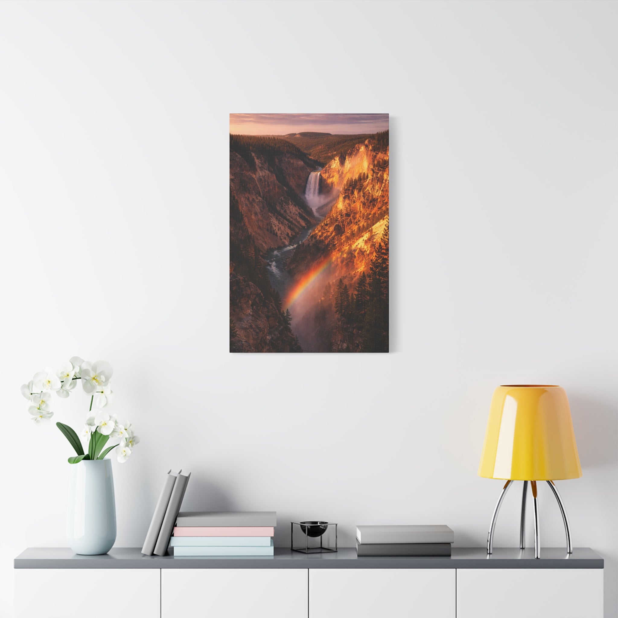 Artist Point at Yellowstone Canyon - Matte Canvas
