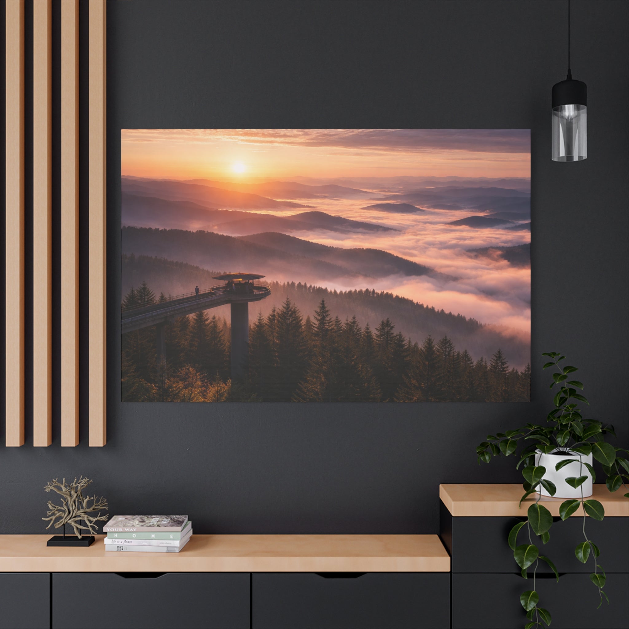 Clingman's Dome at Sunrise - Matte Canvas