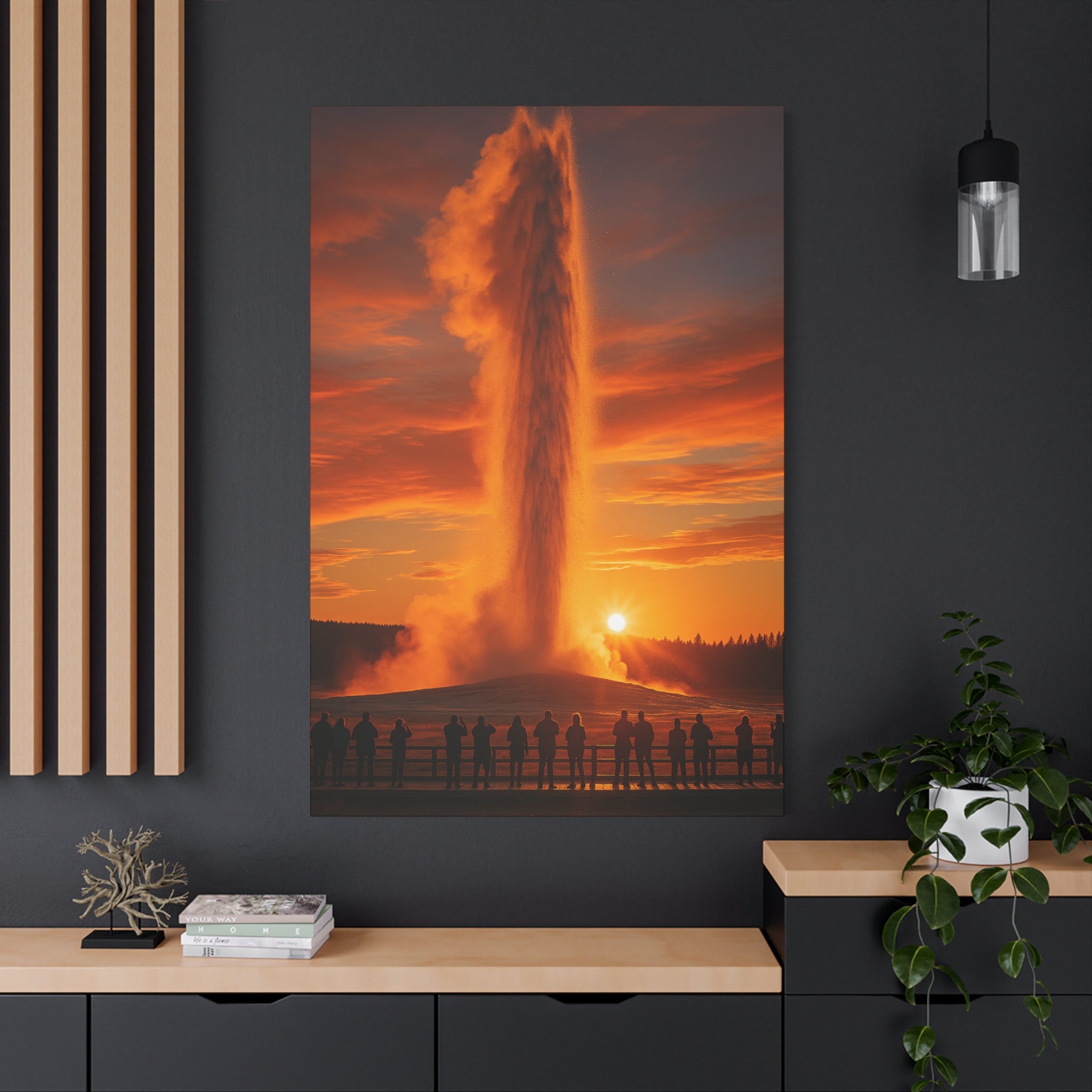 Old Faithful Geyser Trail - Matte Canvas