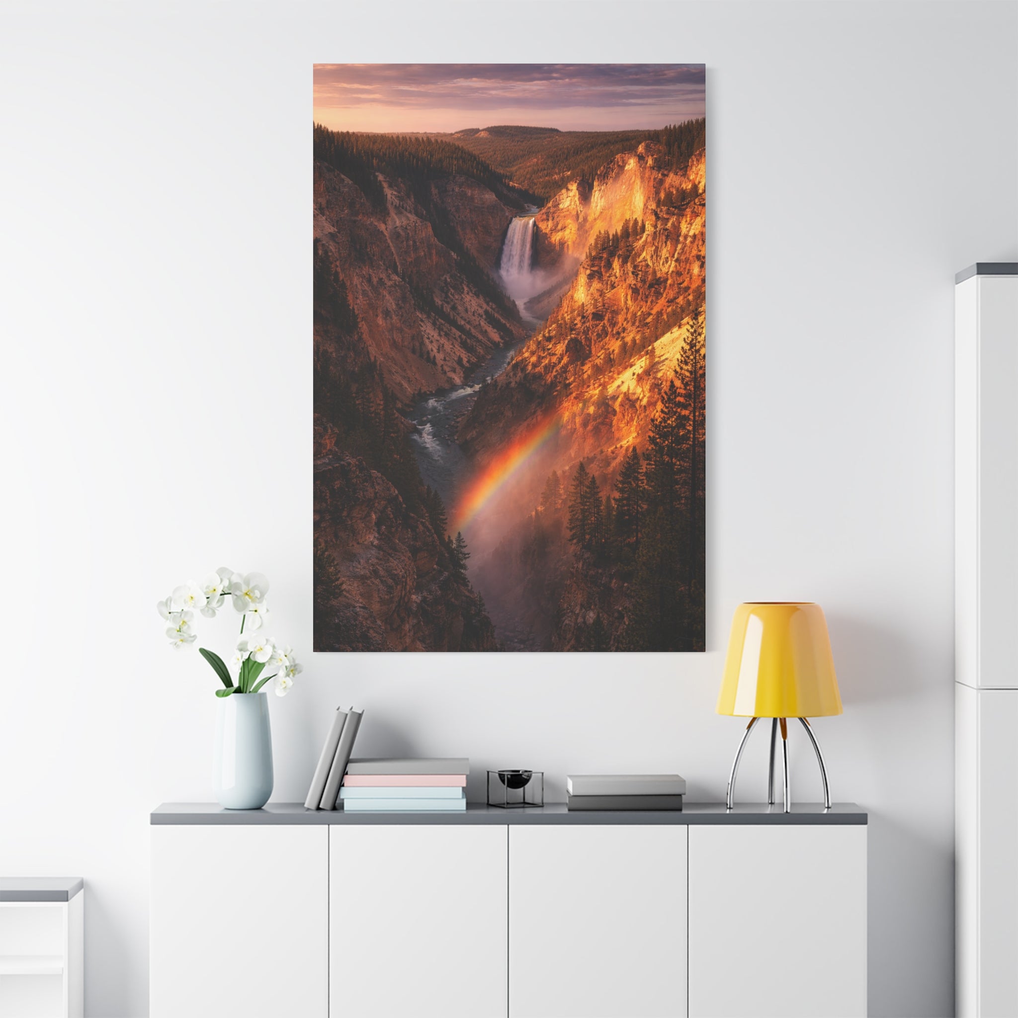 Artist Point at Yellowstone Canyon - Matte Canvas
