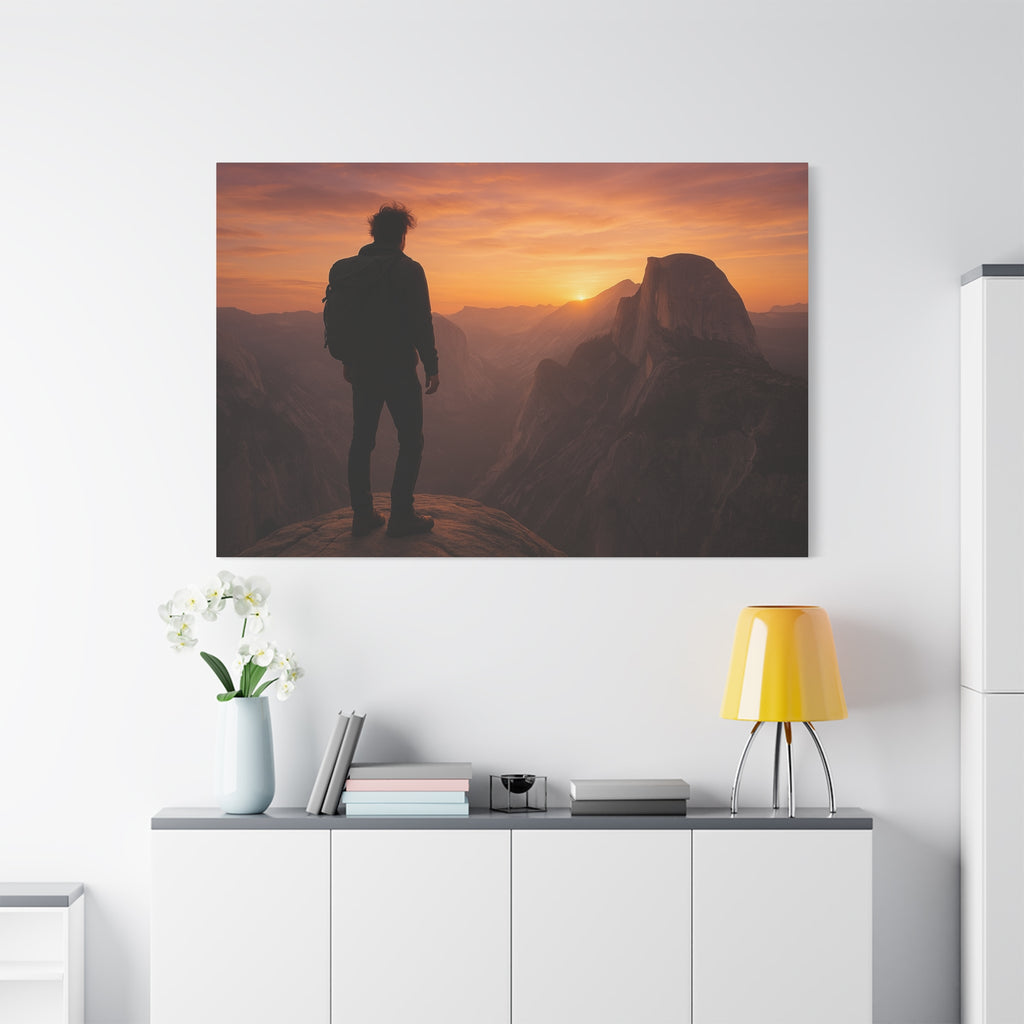 Half Dome Summit View - Matte Canvas