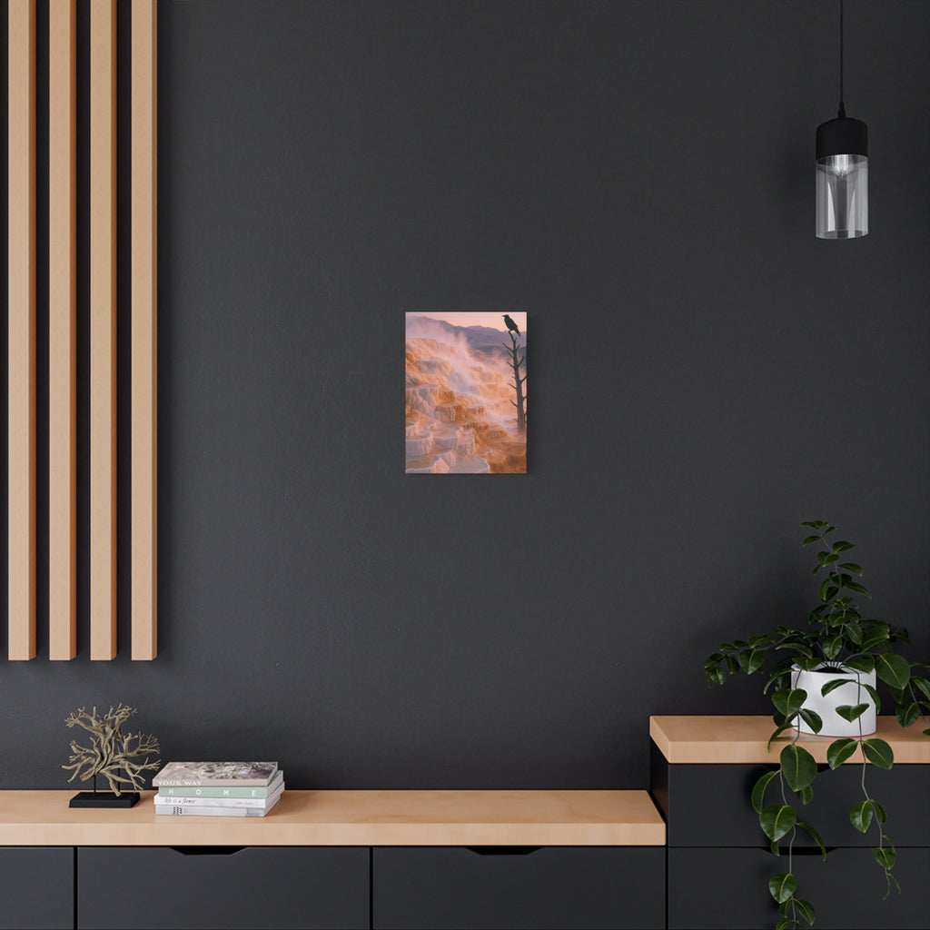 Mammoth Hot Springs Terrace - Matte Canvas