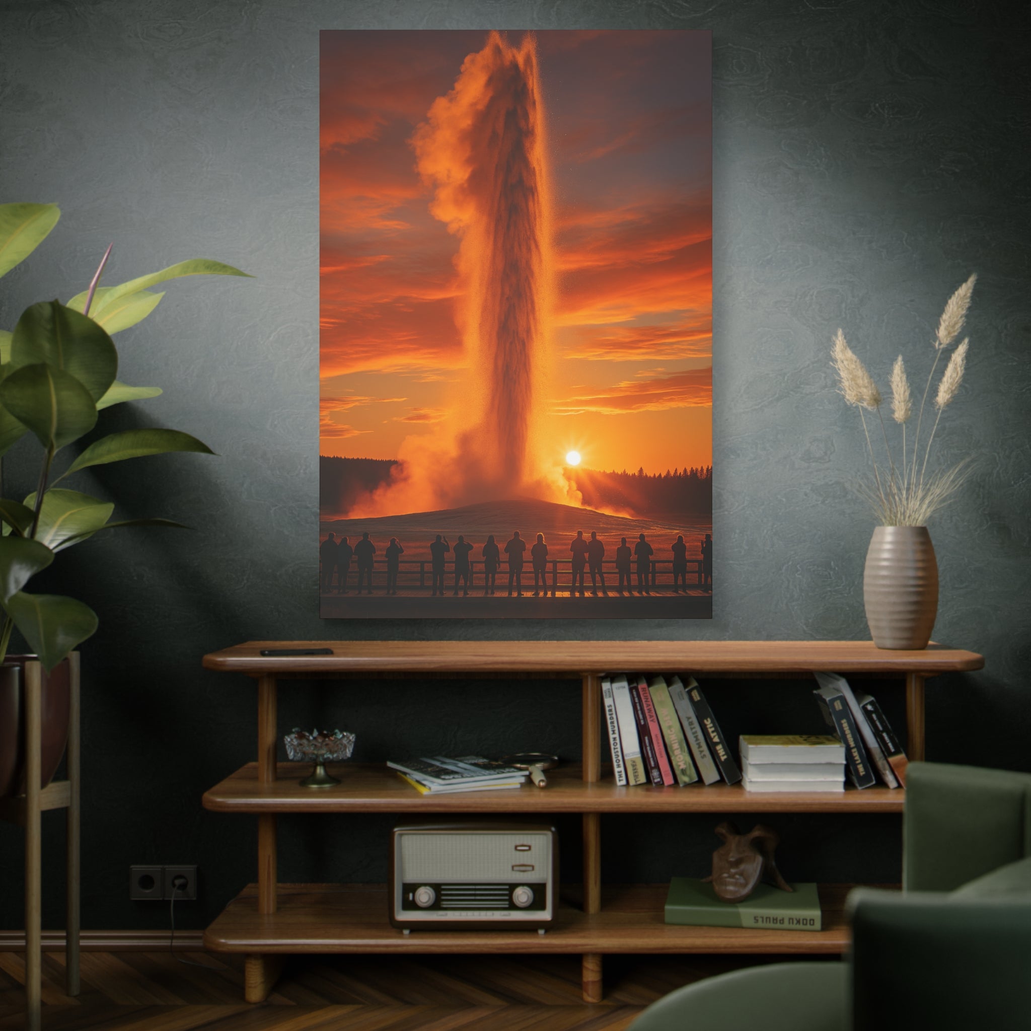 Old Faithful Geyser Trail - Matte Canvas
