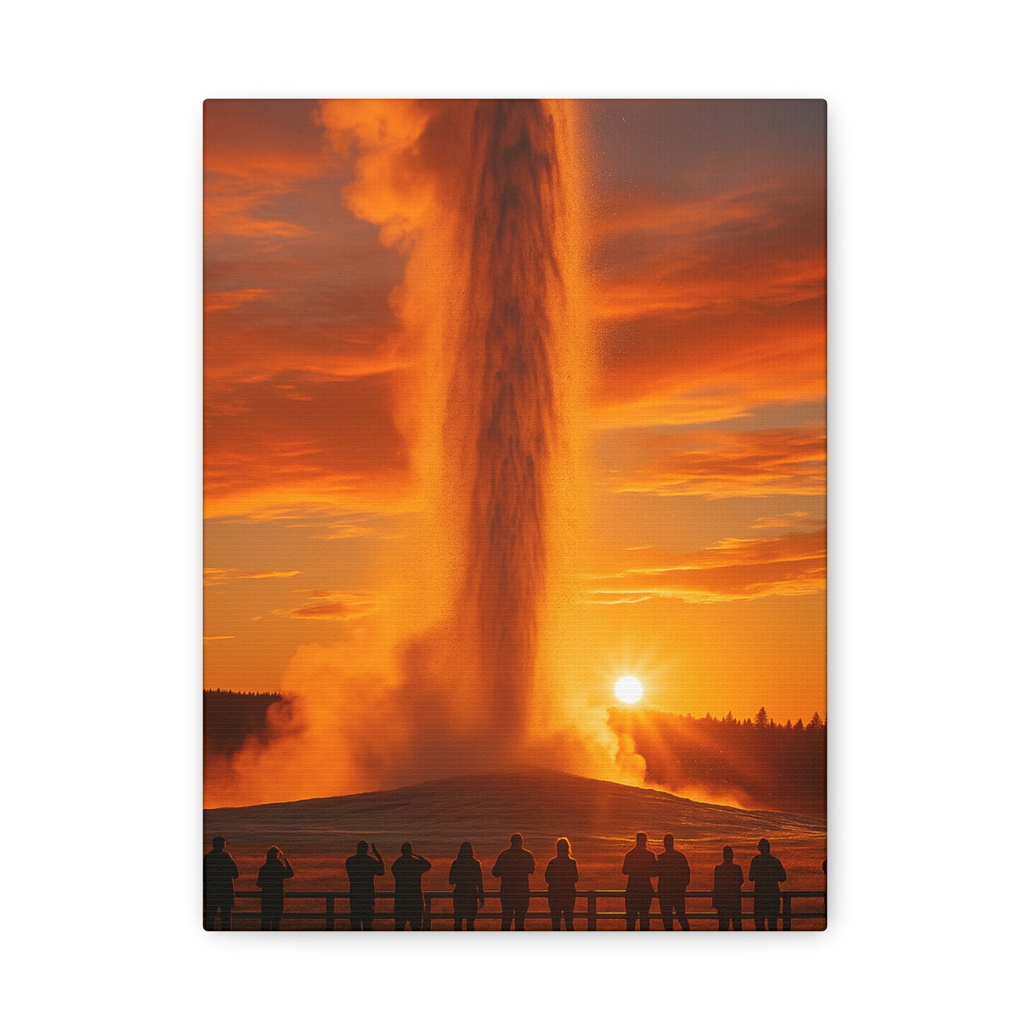 Old Faithful Geyser Trail - Matte Canvas