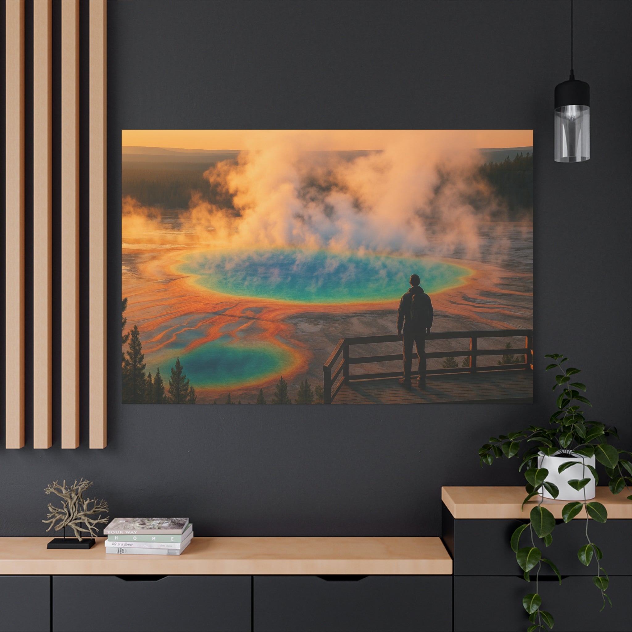 Grand Prismatic Spring - Matte Canvas