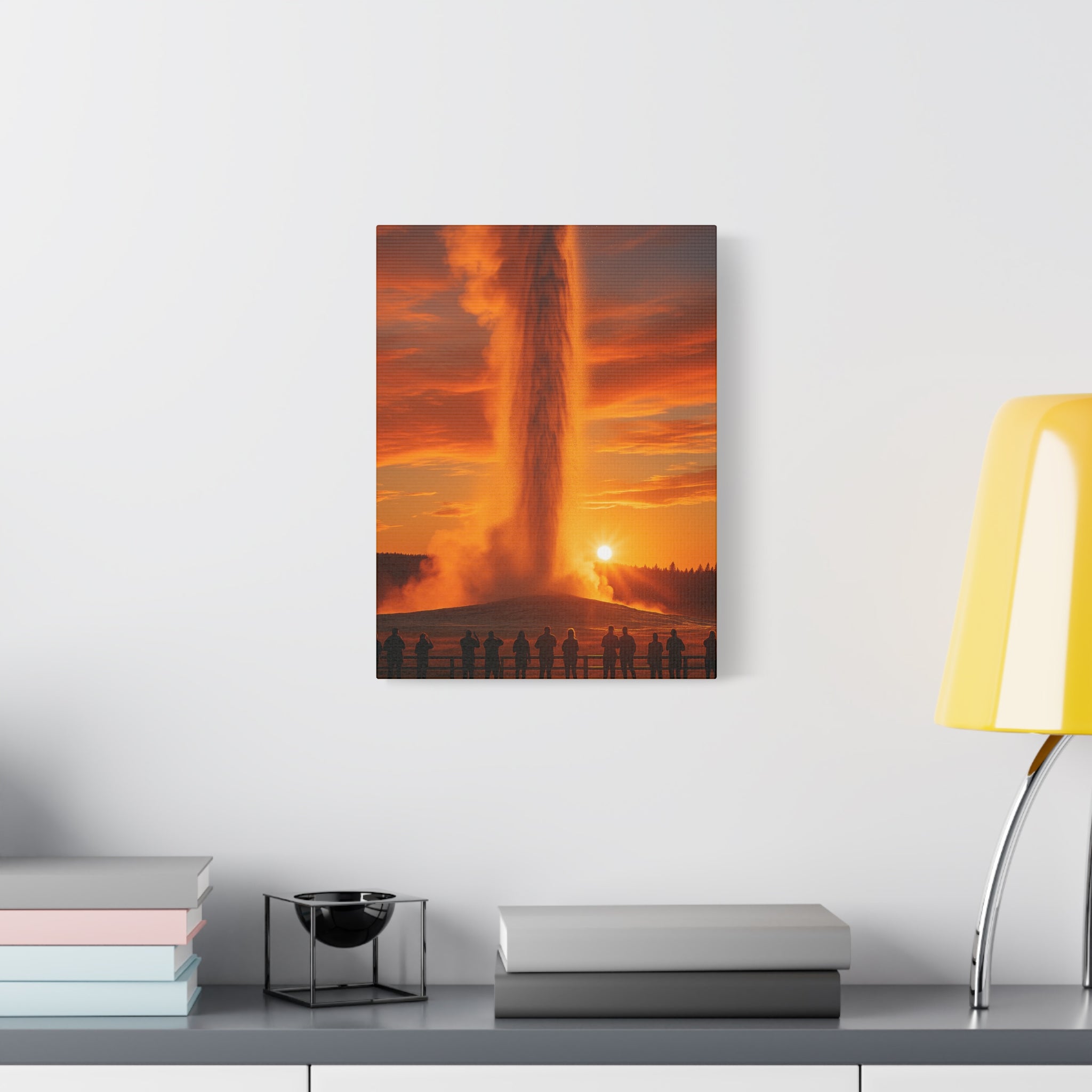 Old Faithful Geyser Trail - Matte Canvas