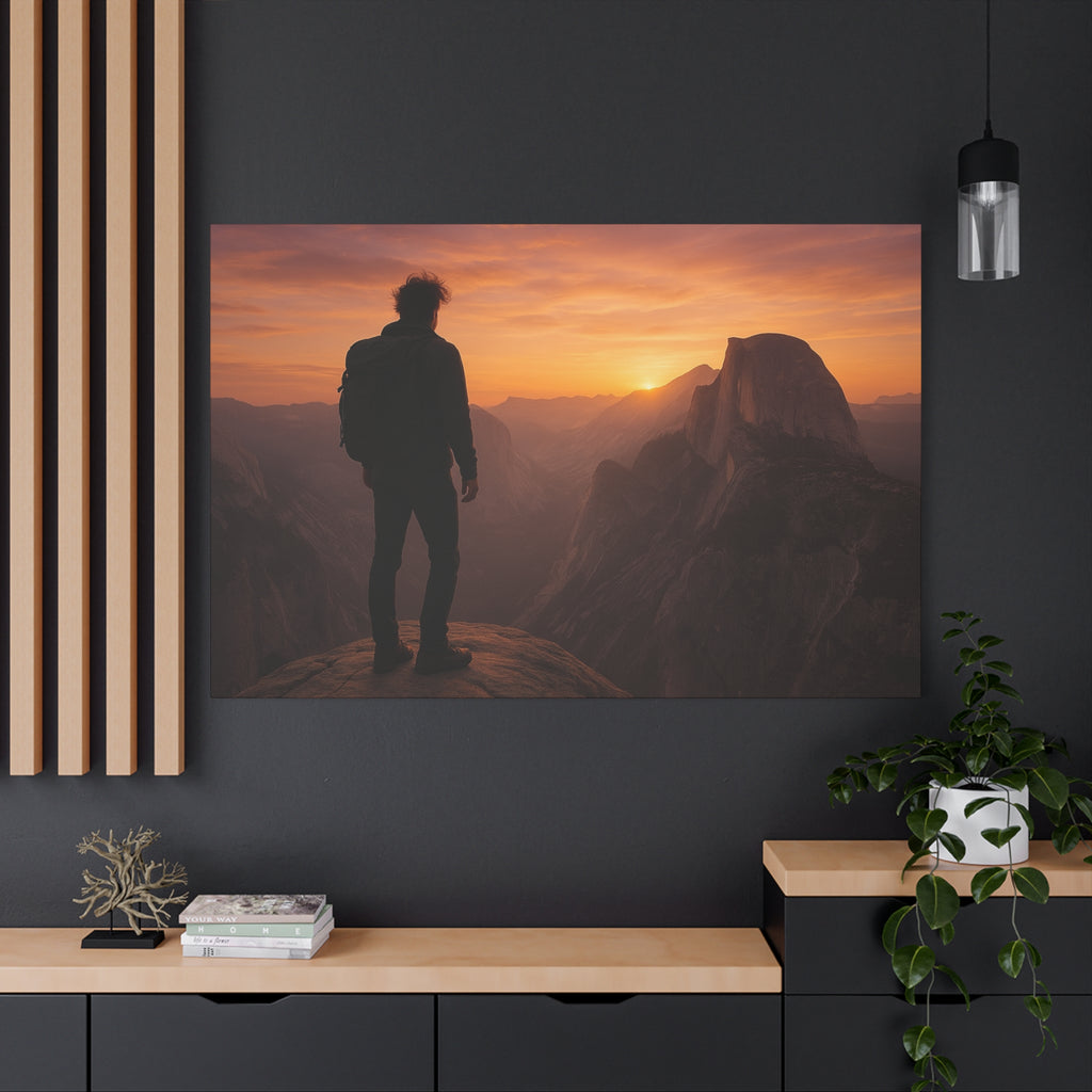 Half Dome Summit View - Matte Canvas