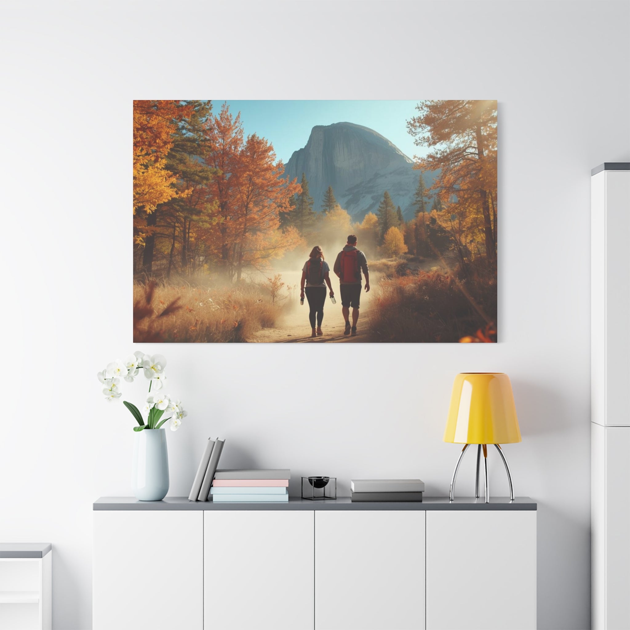 Yosemite Valley Trail in Autumn - Matte Canvas