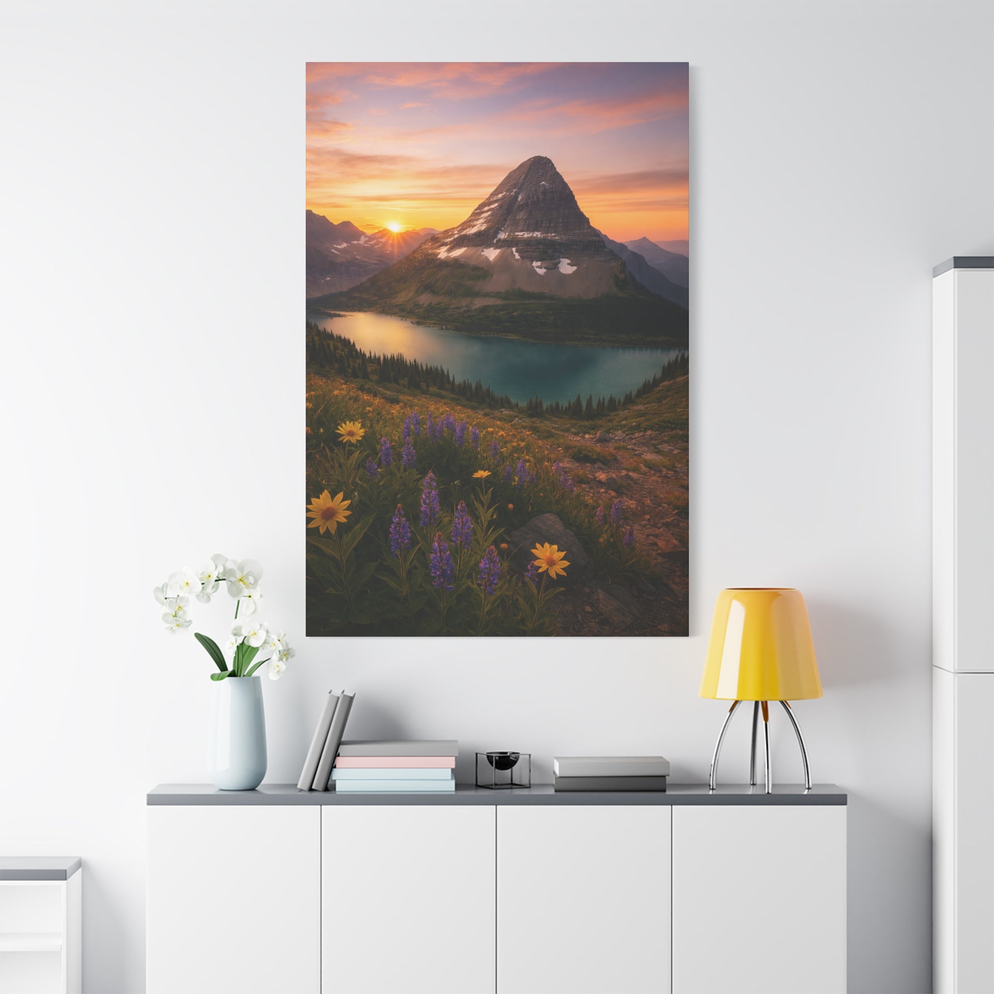 Hidden Lake Overlook at Sunrise - Matte Canvas