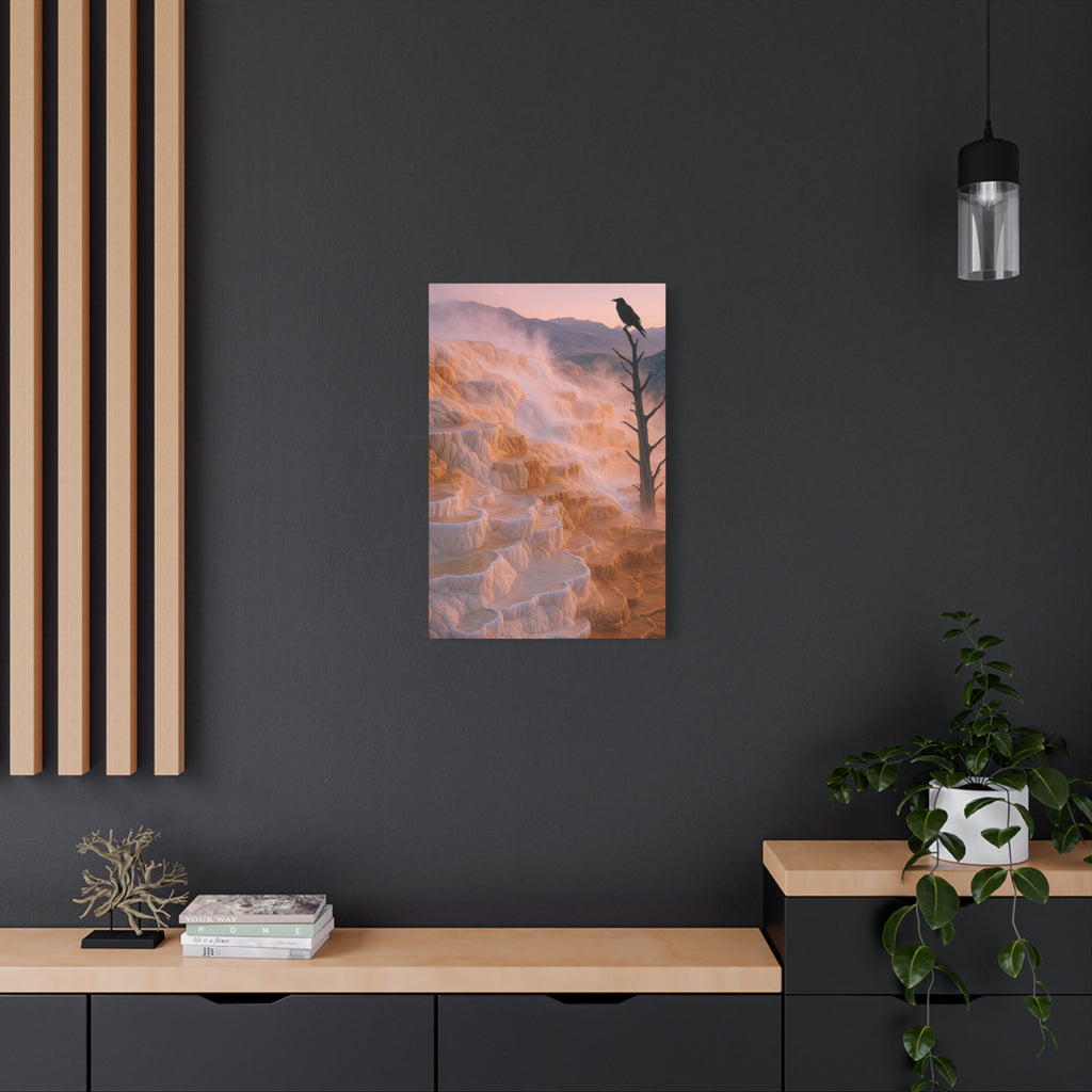 Mammoth Hot Springs Terrace - Matte Canvas