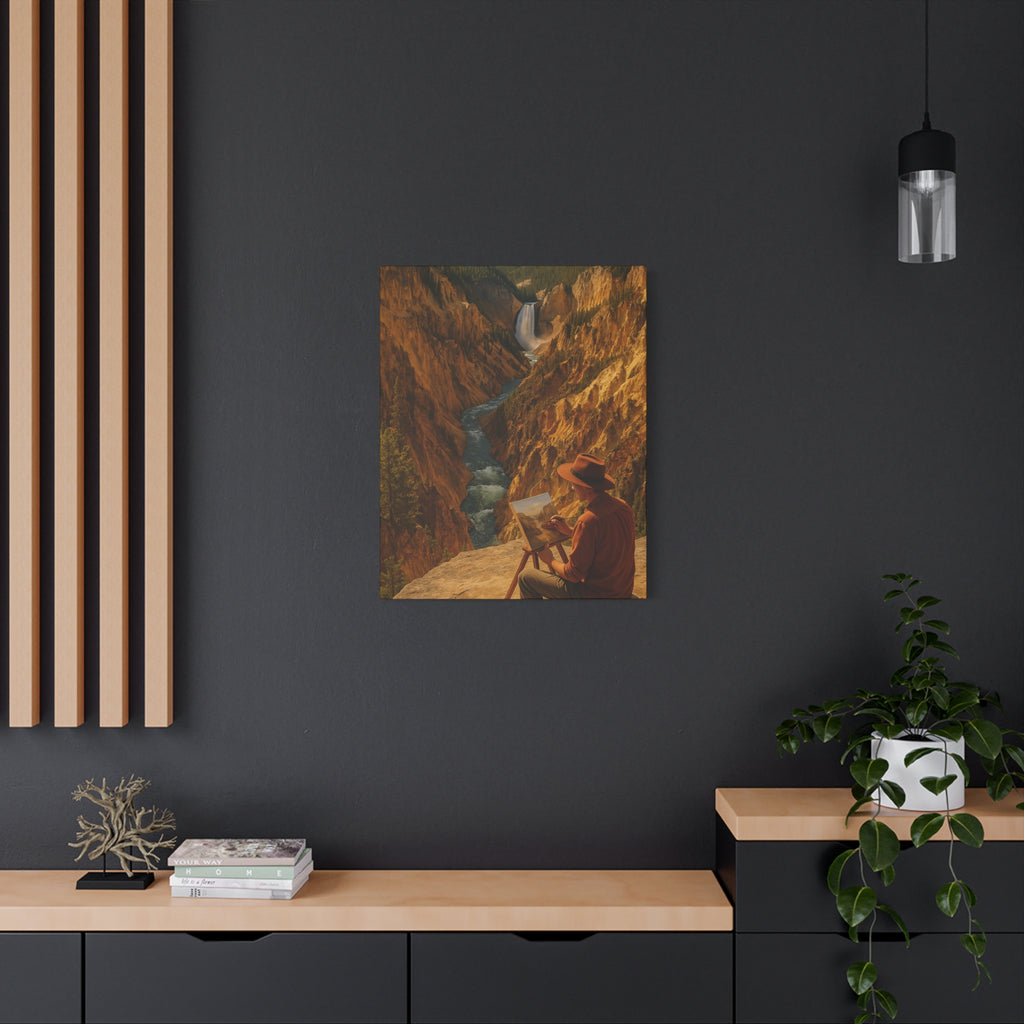 Artist Point at Yellowstone Canyon - Matte Canvas