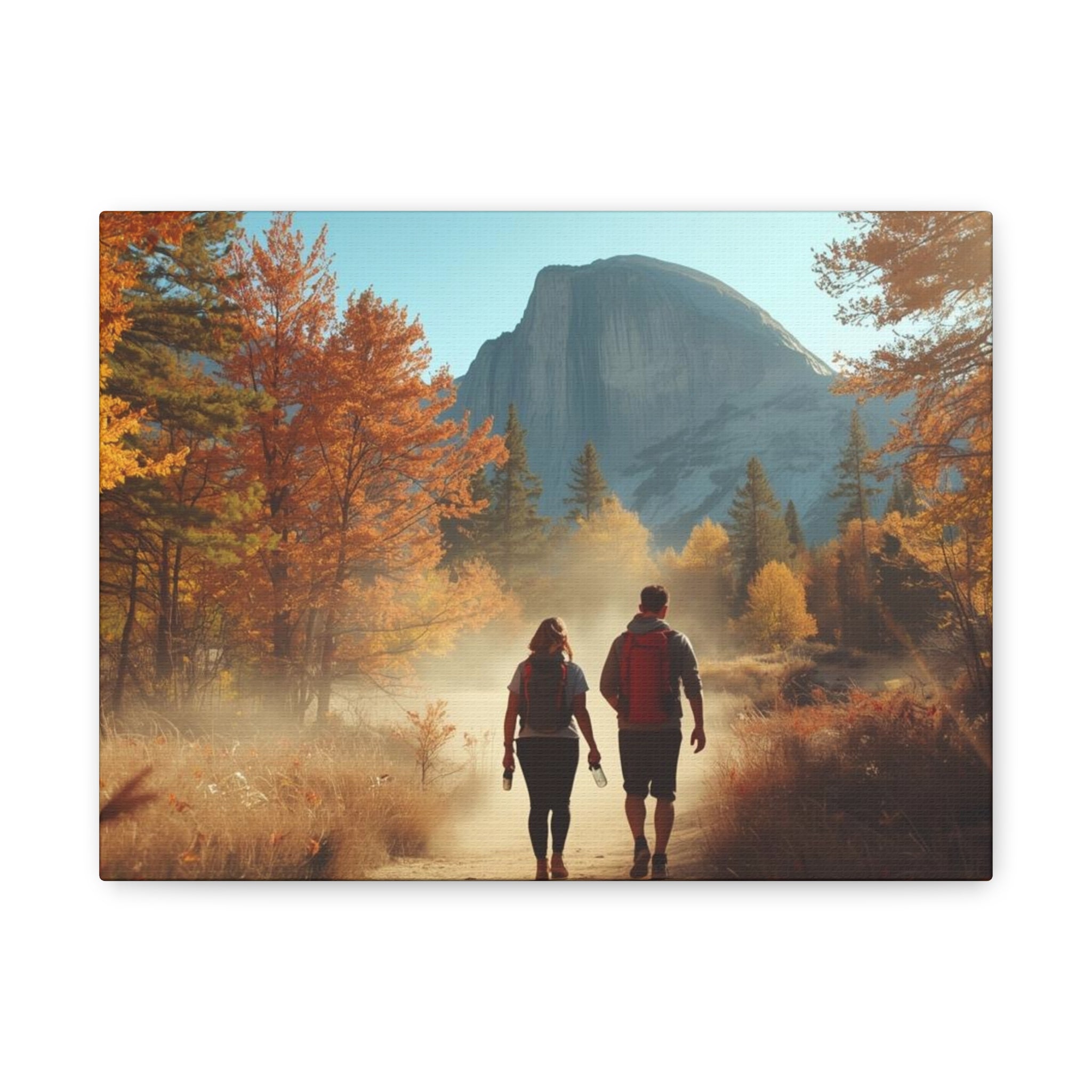 Yosemite Valley Trail in Autumn - Matte Canvas