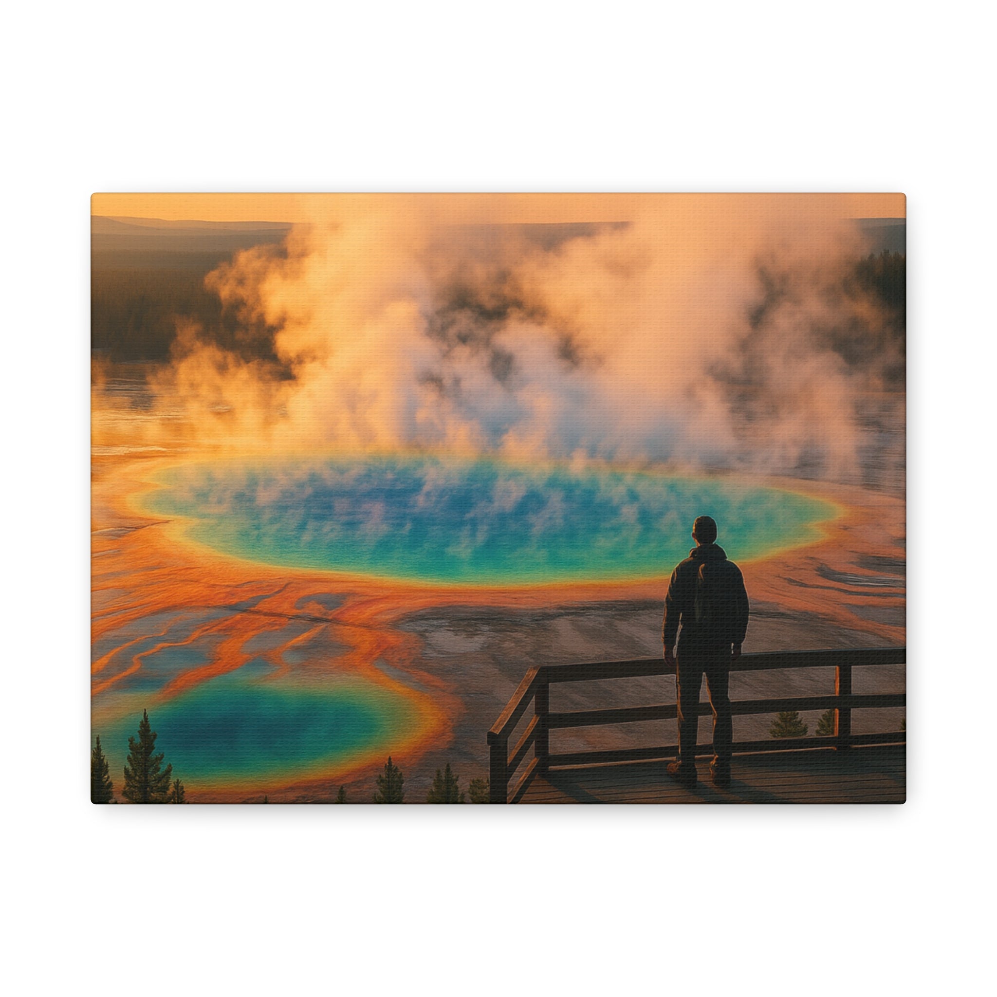 Grand Prismatic Spring - Matte Canvas