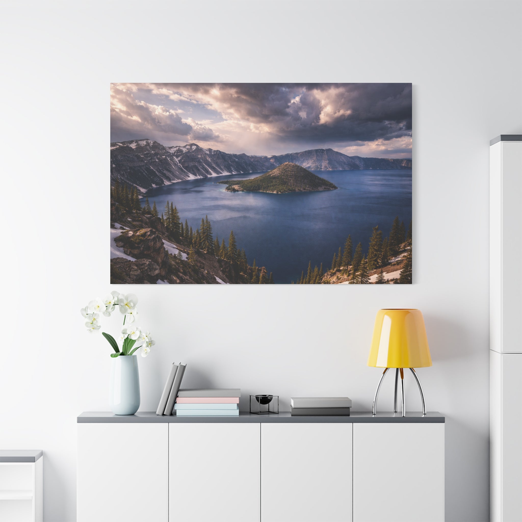 Crater Lake Rim - Matte Canvas