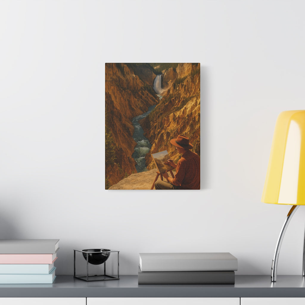 Artist Point at Yellowstone Canyon - Matte Canvas