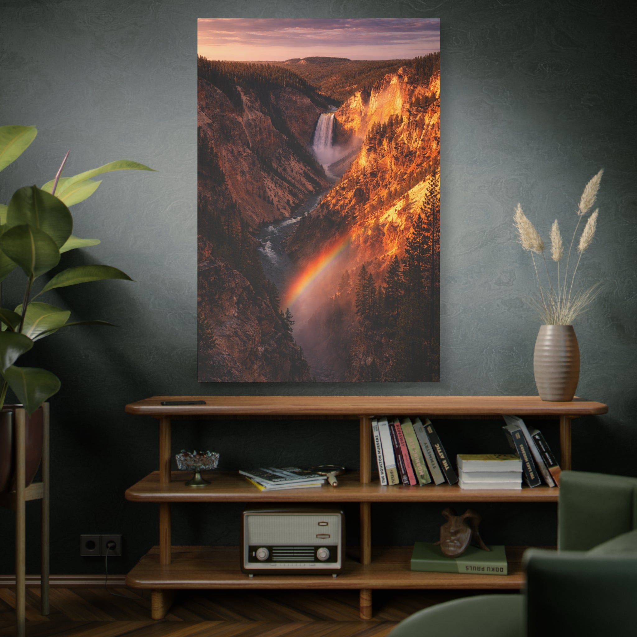 Artist Point at Yellowstone Canyon - Matte Canvas