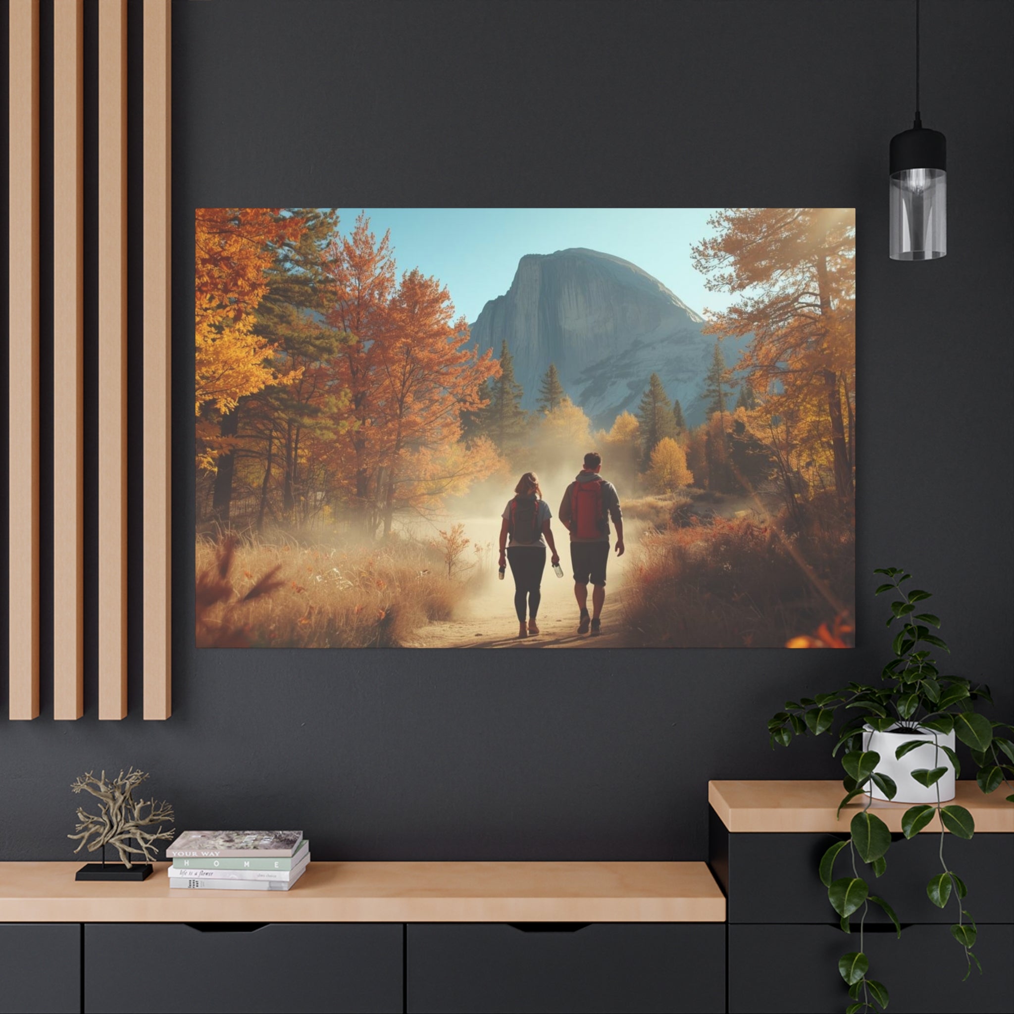 Yosemite Valley Trail in Autumn - Matte Canvas