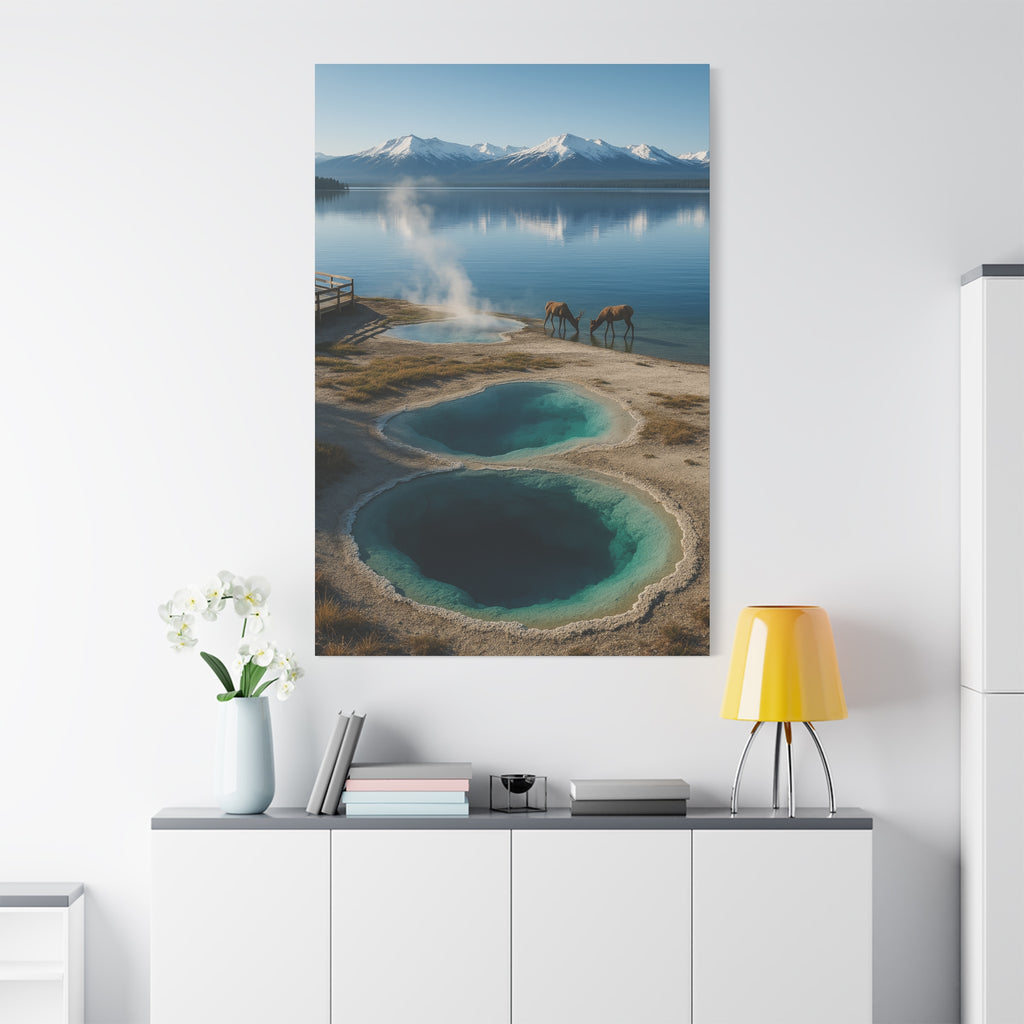 West Thumb Geyser Basin - Matte Canvas