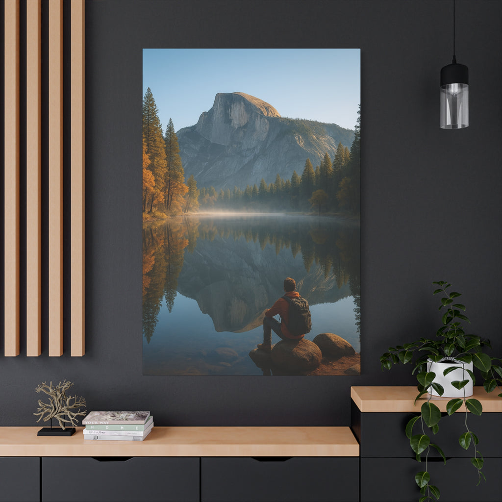 Mirror Lake Reflection - Matte Canvas
